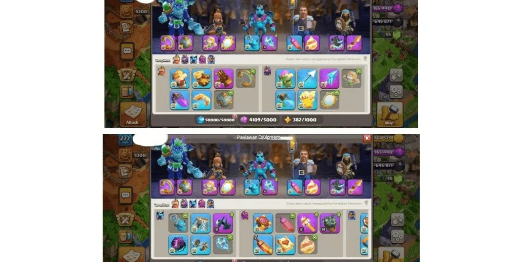 COC564 COC TH 18 GG Allmax Base Troops Max Heroes Pets Spells Siege Machines Strong 5300 Trophies (G)